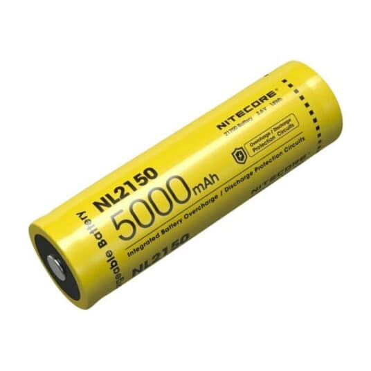 Nitecore Nl2150, Oppladbart Batteri, Lithium-Ion (Li-Ion), 3,6 V, 1 Stykker, 5000 Mah, Gult