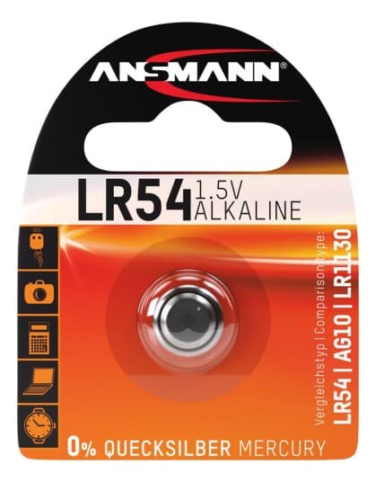 Ansmann - Batteri Lr54 - Alkalisk