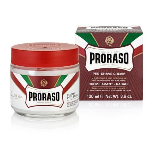 Proraso Red Pre-Shave Cream For Strong Stubble 100 Ml