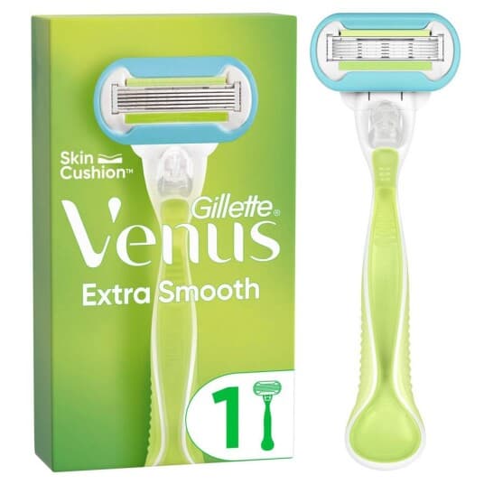 Gillette Venus Extra Smooth, Blå, Gult, Kropp, Blister, 1 Stykker