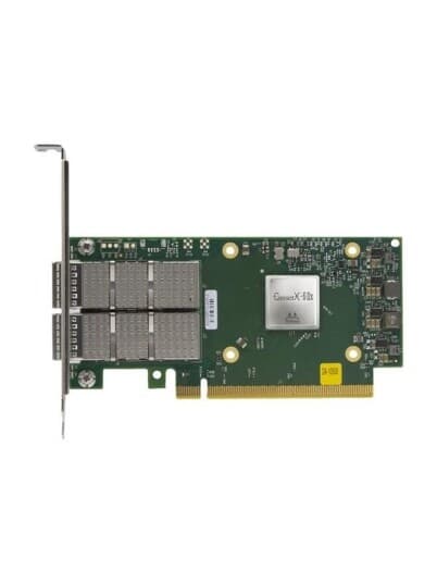 Lenovo Thinksystem Mellanox Connectx-6 Dx - Nettverksadapter - Pcie 4.0 X16 Lav Profil - 100 Gigabit Qsfp56 X 2 - For Thinkagile Mx3330-F Appliance  Mx3330-H Appliance  Mx3331-F Certified Node