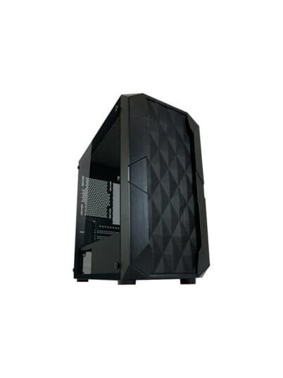 Lc Power Gaming 712Mb - Polynom_X - Tower - Micro Atx - Sidepanel Med Vindu (Herdet Glass) - Ingen Strømforsyning - Svart - Usb/Lyd