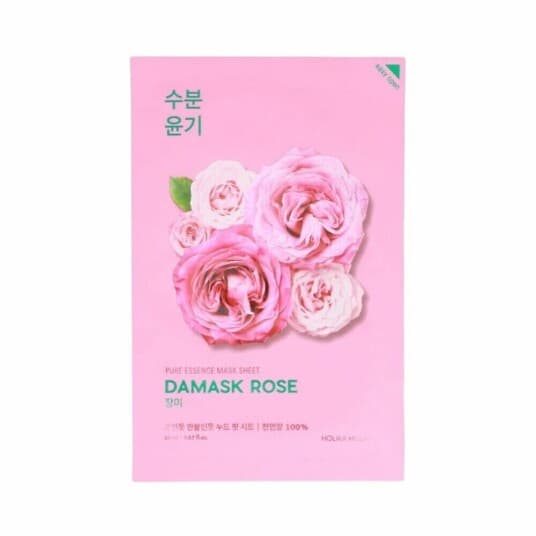 Holika Holika_Pure Essence Mask Sheet Damask Rose Anti-Rynke Maske Med Roseekstrakt 20Ml