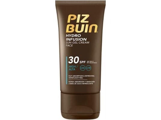 Piz Buin Hydro Infusion, Solkrem Gel, Ansikt, Rør, Fuktighetsgivende, Alle Hudtyper, 50 Ml