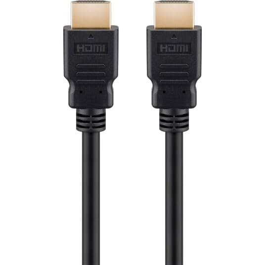 Goobay Series 2.1 8K Ultra High Speed HDMI Kabel mit Ethernet, vergoldet, black, 1.5 m - High speed cable for 8K@60 Hz