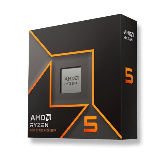 AMD Ryzen 5 9600X - AM5 6 kjerner/12 tråder, 3.9GHz - 5.4GHz, 32MB Cache, 65W TDP, uten kjøler