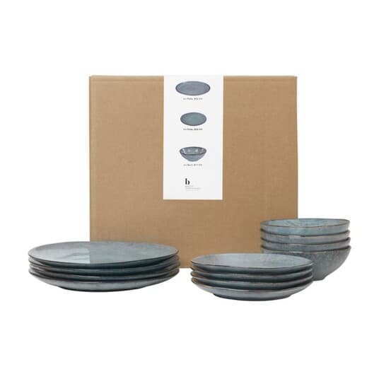 Broste Copenhagen - Nordic Dinner Set, Stoneware - Sea