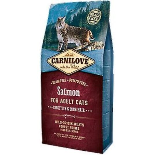 Carnilove Salmon For Adult Cats – Sensitive Og Long Hair 6Kg