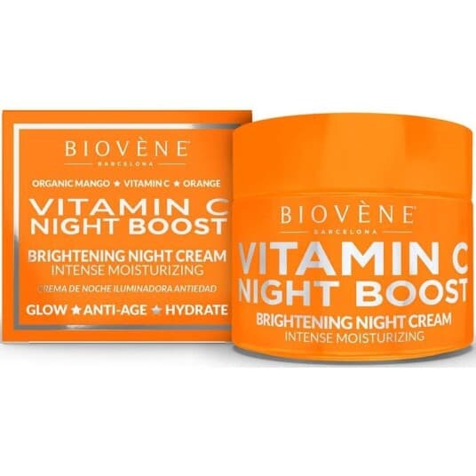 Biovene_Vitamin C Night Boost Fuktighetsgivende Ansiktskrem For Natten 50Ml