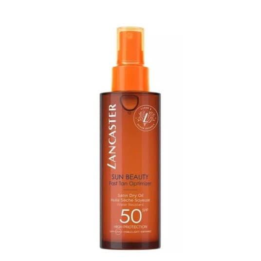 Lancaster Sun Beauty Satin Dry Oil Water-Resistant Fast Tan Optimizer Spf50 150Ml.