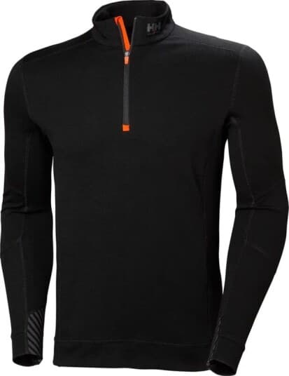 Helly Hansen Helly Hansen Lifa Merino Zip Sort Termoskjorte