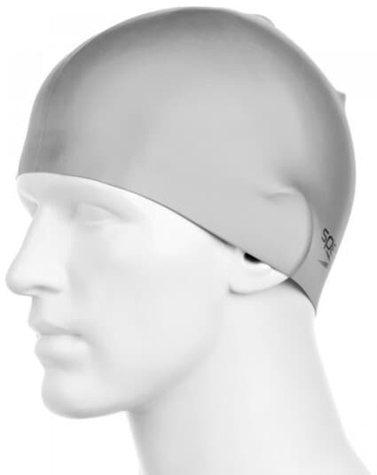 Speedo Plain Moulded Silicone, Grå, Caps, Unisex, Svømming, One Size, Spesifikk