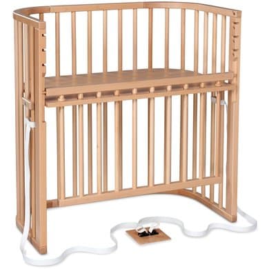 babybay Boxspring ekstraseng Comfort Plus naturlakkert