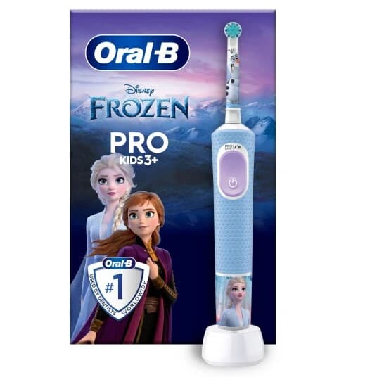 Oral-B | Vitality Pro Kids Frozen | Elektrisk Tannbørste | Oppladbar | For Barn | Antall Børstehoder Inkludert 1 | Antall Tenner Børstemoduser 2 | Blå