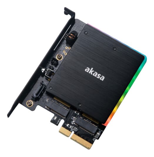 Akasa Ak-Pccm2p-03 - Lagringskontroller - M.2 - M.2-Kort / Sata 6Gb/S - Pcie