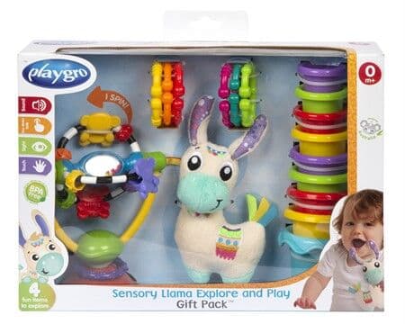 Playgro - Sensory Llama Explore And Play Gift Pack-Parent - (10188328)