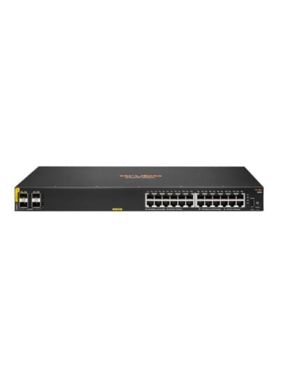 Hewlett Packard Enterprise HPE Aruba 6000 24G Class4 PoE 4SFP 370W Switch - switch - 24 porter - Styrt - rackmonterbar