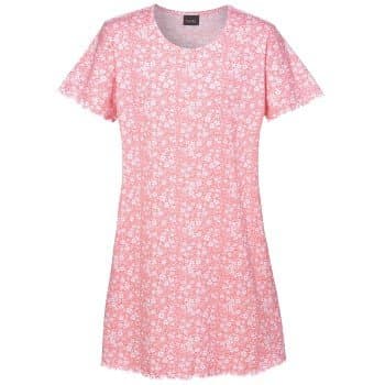 Trofe Sweet Flower Woman Dress Rosa Mønster bomull Medium Dame