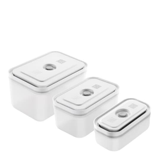 Zwilling Fresh & Save - Vacuum Food Storage Container Set - Lukkbar - Grå, Halvtransparent