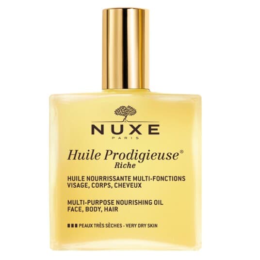 Nuxe Huile Prodigieuse Riche, Olje, Nærende, Beskyttelse, Reparering, Mykgjører, Alle Hudtyper, 100 Ml, Mandelolje, Arganolje, Macadamiaolje, Spray