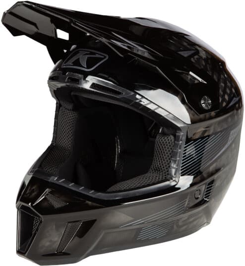 KLIM Crosshjelm  F3 Carbon Pro Striker Karbon Svart