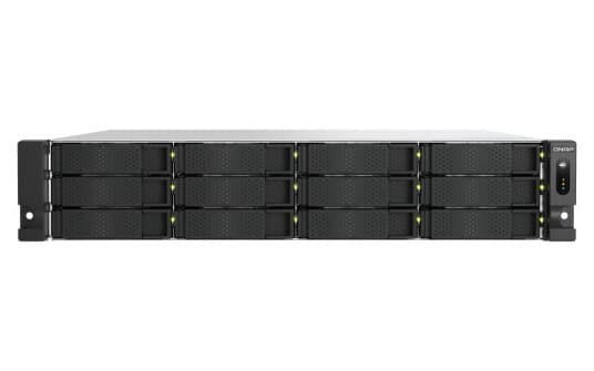 Qnap Ts-H1277axu-Rp, Nas, Rack (2U), Intel Xeon E, E-2136, 168 Tb, Svart