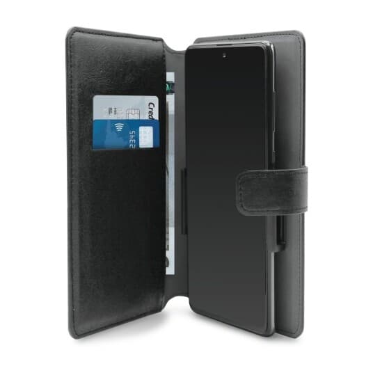 Puro Universal Wallet 360° - Xxl - Lommebok For Mobiltelefon - Økolær - Svart