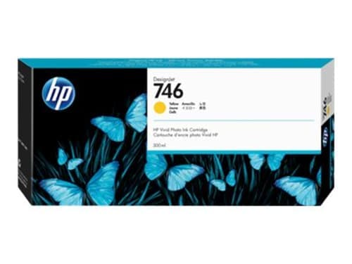 Hp 746 - 300 Ml - Gul - Original - Designjet - Blekkpatron - For Designjet Z6, Z6dr, Z9+, Z9+Dr