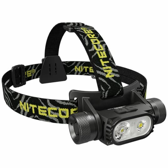 Nitecore Hc68, Hodebåndslommelykt, Sort, Aluminium, Knapper, 2 M, 2 M