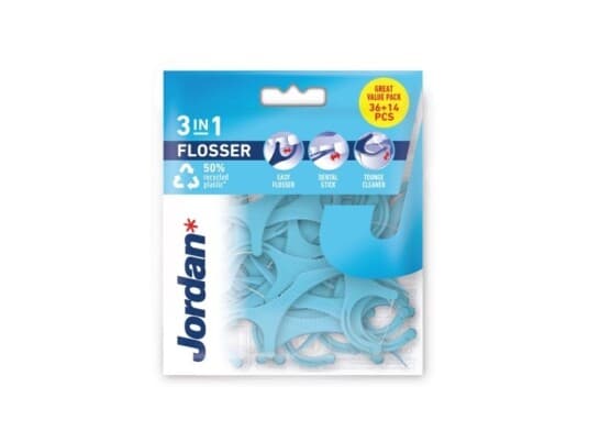 Jordan Flosser 3In1 Tanntråd 36 Stk