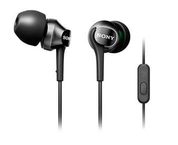 Sony Mdr-Ex110ap - Ørepropper Med Mikrofon - I Øret - Kablet - 3,5 Mm Jakk - Svart