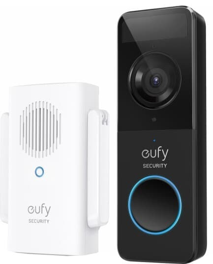 Eufy - Dørklokkesett - Trådløs - Wi-Fi - Svart