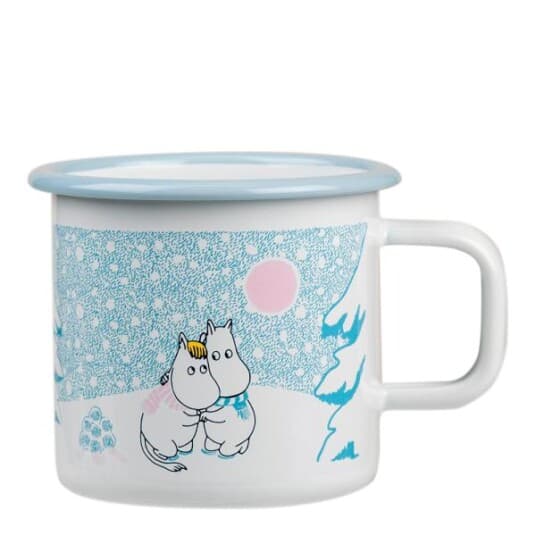 Muurla Moomin emaljekopp 37 cl Let it snow