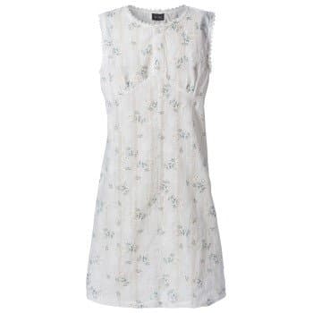 Trofe Romantic Floral Nightdress Hvit bomull XX-Large Dame