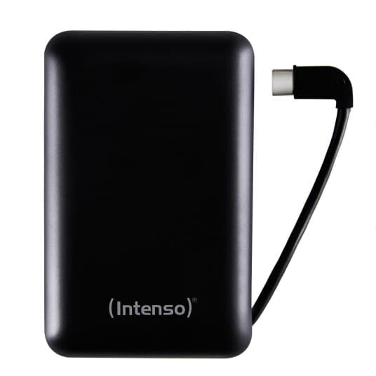 Intenso Xc10000 - Strømbank - 10000 Mah - 3 A - 2 Utgangskontakter (Usb, 24 Pin Usb-C) - Svart