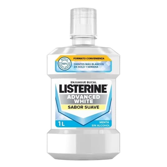 Listerine Mouthwash Advanced White 1000 Ml