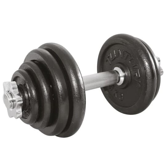 Tunturi 14Tuscl235, Justerbar Dumbbell, Sort, Sølv, 15 G, 3 Kg, 2 Kg, 36 Cm