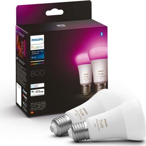 Philips Hue WCA 6,5W A60 E27 2-pk.