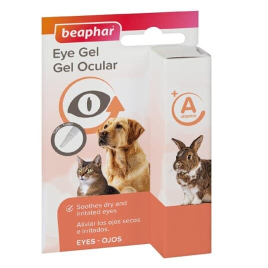 Beaphar Eye Gel, Katt (Dyr)/Hund, Dråper, 5 Ml, 1 Stykker, Vitamin A, Blister