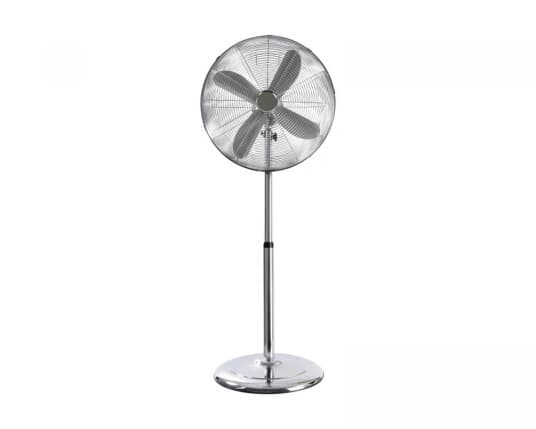 45 cm metal floor stand fan, chrome