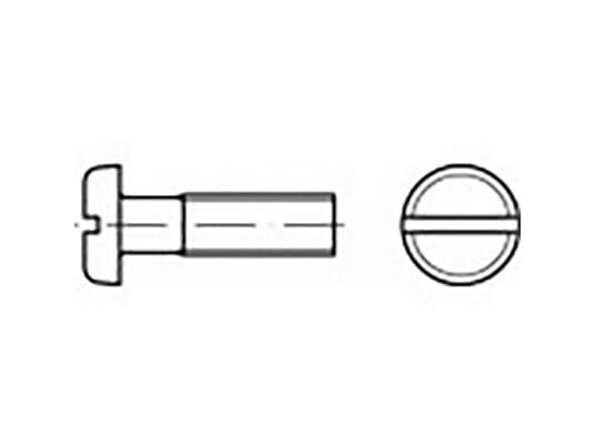 Toolcraft To-6853329 Flade Rundhovedskruer M6 20 Mm Kærv Din 85 Stål 1000 Stk