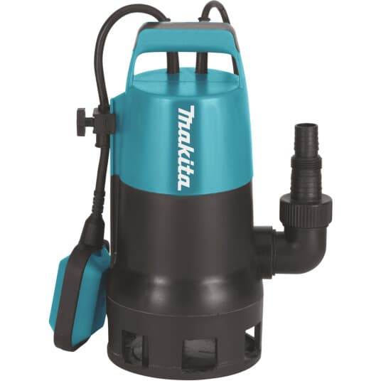 Makita Pf0410/2, Submersible Pump, 400 W, Ac, 8400 L/T, Ip68, Sort, Teal