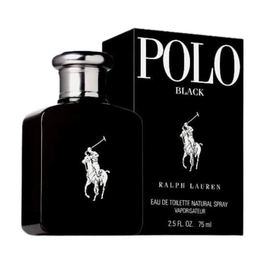 Ralph Lauren Polo Black Edt Spray - Mand - 75 Ml (This Woody Fragrance Is Modern And Advanced, With Notes Of Mango, Spanish Sage, Silver Armoire, Patchouli And Sandalwood, Ideal For The Professional Man. Recommended Wear: Any Time.)