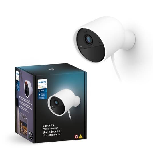 Philips Hue Secure - Nettverksovervåkingskamera - Utendørs, Innendørs - Værbestandig - Farge (Dag Og Natt) - 1920 X 1080 - Lyd - Wi-Fi - Zigbee 3.0