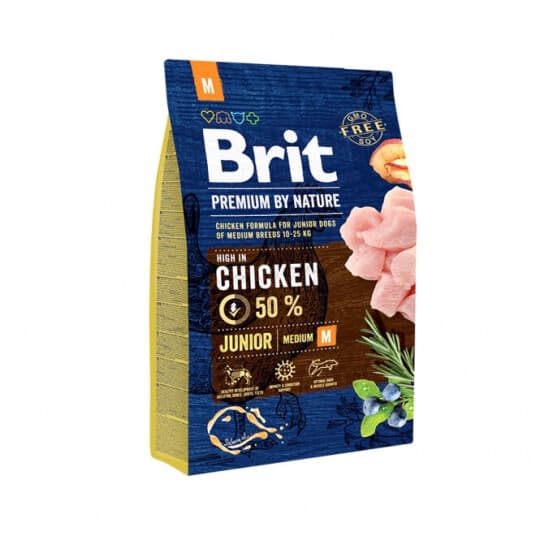 Brit Premium By Nature Junior M 3 Kg