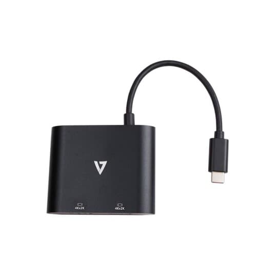 V7 V7uc-2Hdmi-Blk, 2.0/3.2 Gen 1 (3.1 Gen 1), Usb Type-C, Hdmi-Utgang, 3840 X 2160 Piksler