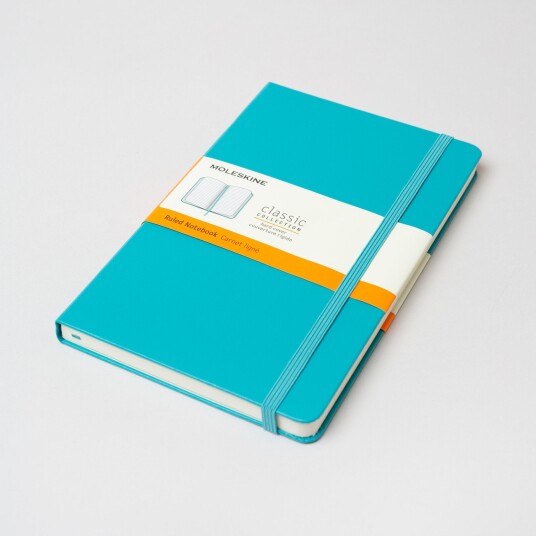 Moleskine 805-83-4171-534-5, Monokromatisk, Blå, Matt, 70 G/M², Linjerte Ark, Innbundet (Hardcover)