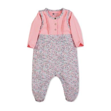 Sterntaler romper dress sett jersey ledning rosa