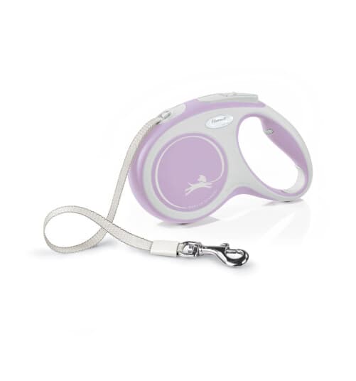 Flexi New Comfort M Tape 5 M, Hund, Tilbaketrekkelig, Rosa, Teip, 25 Kg, Monokromatisk