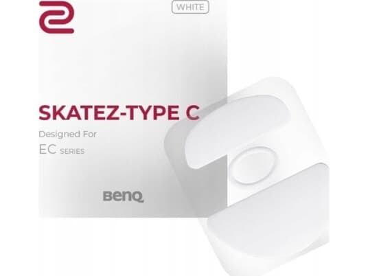 Benq Zowie Skatez Type C White Mousefeet For Ec Series White Teflon 0.6Mm Thickness